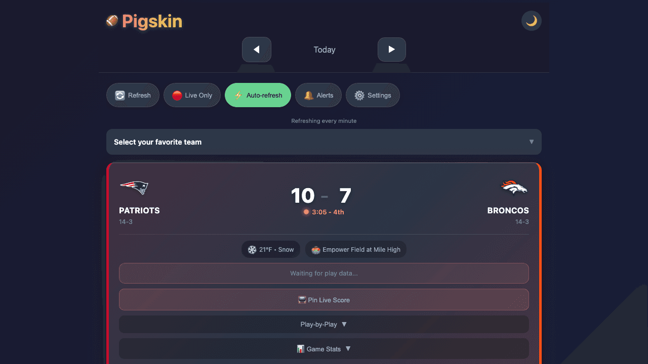 Sports Scores screenshot